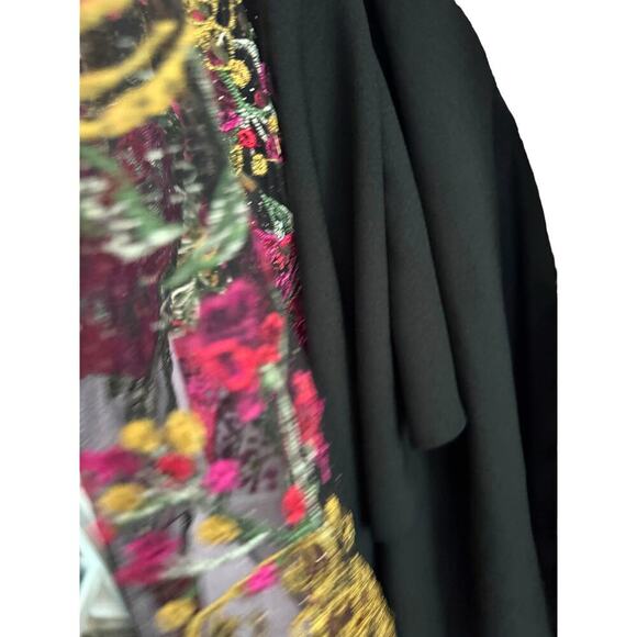 Rare Marchesa Notte Embroidered Floral Illusion Cocktail Dress Size 4 - Picture 7 of 11